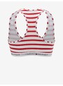 Bílo-červená dámská pruhovaná podprsenka Tommy Hilfiger Underwear - Dámské