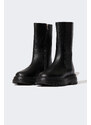 DEFACTO Faux Leather Thick Sole Boots