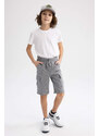 DEFACTO Boys Regular Fit Thin Sweatshirt Fabric Shorts