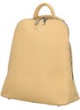 DIANA & CO Minimalistická koženková kabelka/batoh Larissa, žlutá