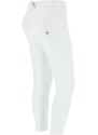 Freddy️ koženkové kalhoty Wr.Up - Superskinny - 7/8 - Normální pas - Sněhově Bílé