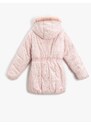 Koton Shimmer Long Down Jacket with Plush Lined.