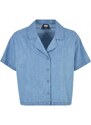 URBAN CLASSICS Ladies Light Denim Resort Shirt