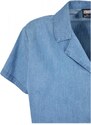 URBAN CLASSICS Ladies Light Denim Resort Shirt