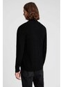 Vlněný svetr AllSaints černá barva