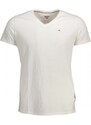 Tommy Hilfiger Pánské slim fit Tommy Jeans tričko bíle