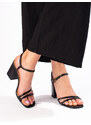 VINCEZA WIDE-HEELED SANDALS