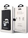 Ochranné pouzdro pro iPhone 14 Pro MAX - Karl Lagerfeld, Saffiano Karl and Choupette NFT Book Black