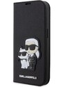 Ochranné pouzdro pro iPhone 13 Pro MAX - Karl Lagerfeld, Saffiano Karl and Choupette NFT Book Black