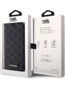 Ochranné pouzdro pro iPhone 12 / 12 Pro - Karl Lagerfeld, Saffiano Monogram Book Black