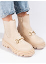 Beige women's daggers on the Shelvt platform