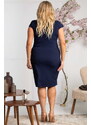 Karko Woman's Dress SA254 Navy Blue