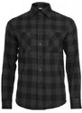 Urban Classics Checked Flanell Shirt černá / tmavě šedá M