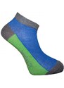 BX-SNEAKER FLAG nízké bambusové ponožky BAMBOX - 1 pár Bílá / Modrá / Červená 39-42