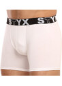 Pánské boxerky Styx long sportovní guma bílé (U1061)