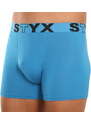 Pánské boxerky Styx long sportovní guma světle modré (U969)