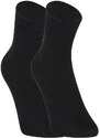 5PACK ponožky Styx kotníkové bambusové černé (5HBK960)