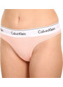 Dámská tanga Calvin Klein nadrozměr oranžová (QF5117E-FAL)