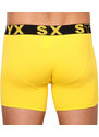 Pánské boxerky Styx long sportovní guma žluté (U1068)