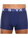 3PACK pánské boxerky Styx sportovní guma tmavě modré (3G968)