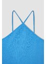 DEFACTO Fitted Cross Collar Ribbed Camisole Singlet