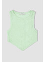 DEFACTO Super Crop Corduroy Knitted Singlet