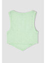 DEFACTO Super Crop Corduroy Knitted Singlet