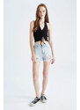 DEFACTO Cool Fitted Ribbed Camisole Singlet