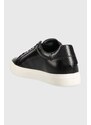 Kožené sneakers boty Calvin Klein CLEAN CUP LACE UP-NA černá barva, HW0HW01592