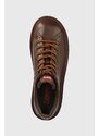 Kožené sneakers boty Camper Beetle hnědá barva, 18648.072