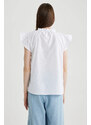 DEFACTO Regular Fit Short Sleeve Blouse