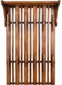 Hnědý dřevěný nástěnný věšák DUTCHBONE JAKUB 110 x 66 cm