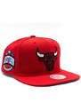 Kšiltovka Mitchell & Ness NBA Conference Patch Snapback Chicago Bulls Red