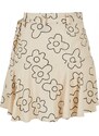 URBAN CLASSICS Ladies Viscose Mini Skirt - softseagrassflower