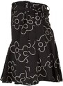 URBAN CLASSICS Ladies Viscose Mini Skirt - blackflower