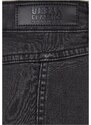 URBAN CLASSICS Ladies Organic Stretch Button Denim Skirt - black washed