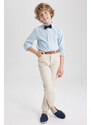 DEFACTO Boy Long Sleeve Oxford Shirt Bowtie 2-Pack Set