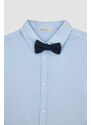 DEFACTO Boy Long Sleeve Oxford Shirt Bowtie 2-Pack Set