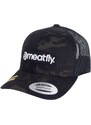 Meatfly kšiltovka MF Logo Trucker Black Multicam | Černá