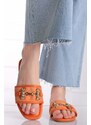 Ideal Oranžové nízké pantofle Maris