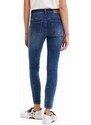 Dámské jeans DESIGUAL MICKEY 5053 BLUE