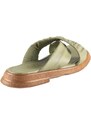 Dámské kožené pantofle Dapi zelené 28039