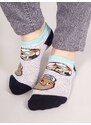 Yoclub Kids's Boys' Ankle Cotton Socks Patterns Colours 6-Pack SKS-0008C-AA00-003