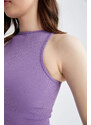 Defacto Fit Halter Collar Ribbed Camisole Singlet