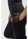 NEBBIA - Dámské fitness legíny se síťkou 838 (black)