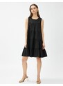 Koton Short Layered Dress, Sleeveless Cotton