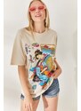 Olalook Stone Japanese Front Back Printed T-Shirt