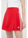 Sukně adidas Originals červená barva, mini, IC5477-red