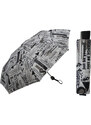 Doppler Mini Fiber Scribble white skládací deštník