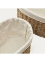 Set dvou dekorativní košů Kave Home Tossa 20/30 cm/25/35 cm z mořské trávy